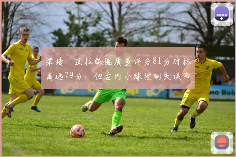 梁靖崑反拉弧圈质量评分81分对林高远79分，但台内小球控制失误率高出5%